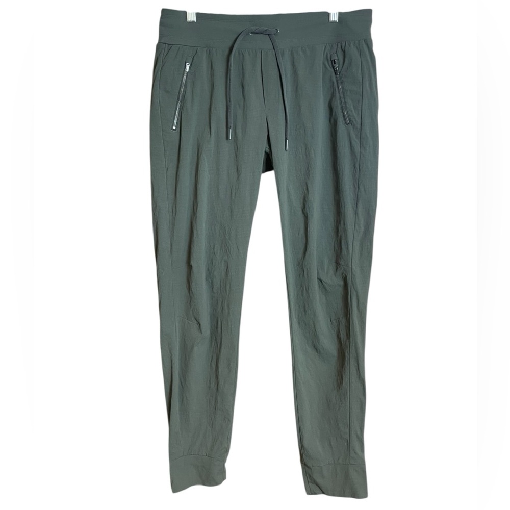 Athleta Trekkie North green drawstring joggers 12T